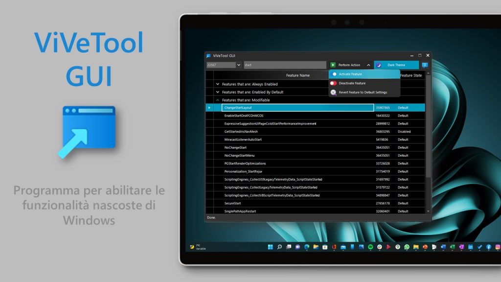 Vivetool